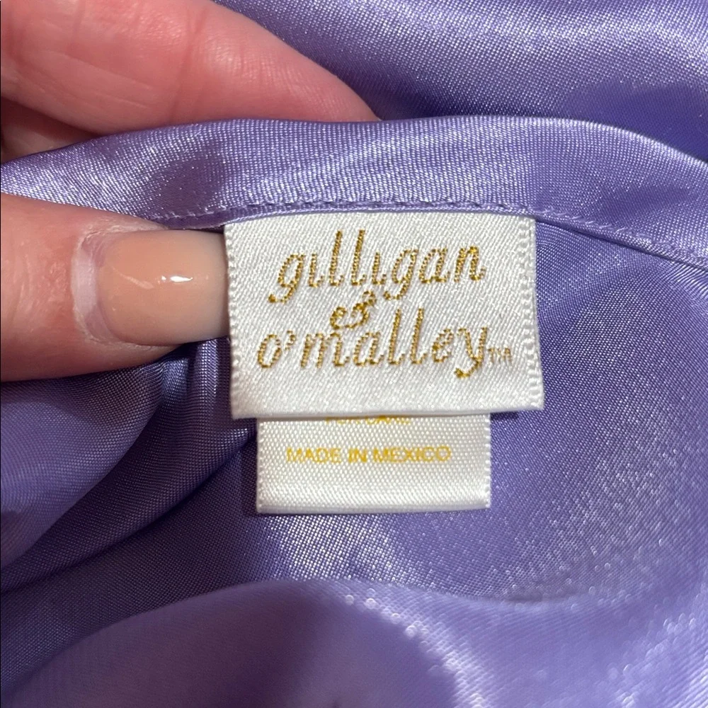 🎀Vintage 80’s Gilligan & O’Malley Lavender Satin Slip Chemise - Picture 7 of 8